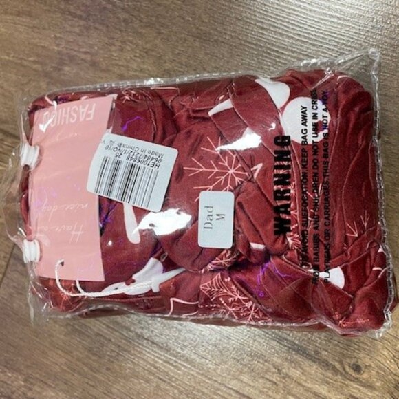 Men Dad Mery Christmas Sets Printed Hooded Zipper Jumpsuit Family Outfit Match - Picture 4 of 5